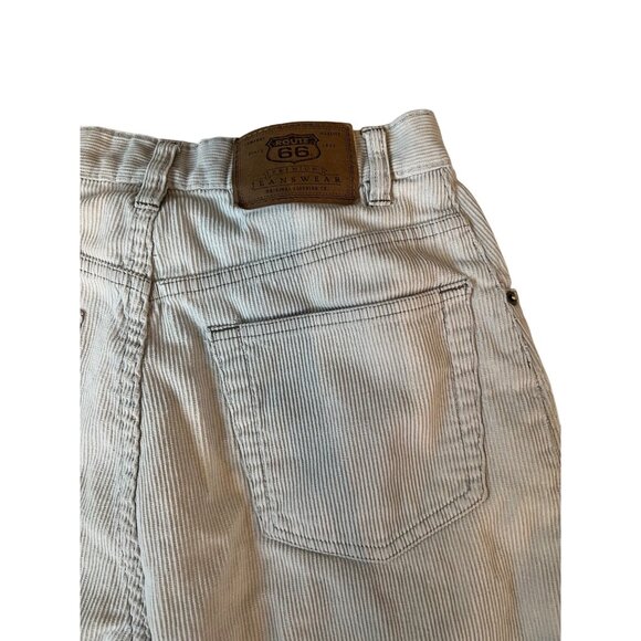 Route 66 Beige Corduroy Pants Women's Size 10 Relaxed Fit Straight Leg High Rise - Picture 4 of 7